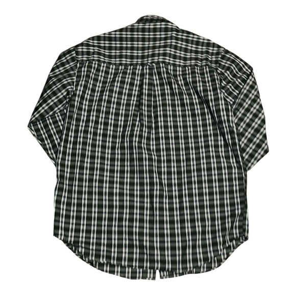 Vintage Chaps Ralph Lauren button down medium green plaid holidays casual - Picture 3 of 8